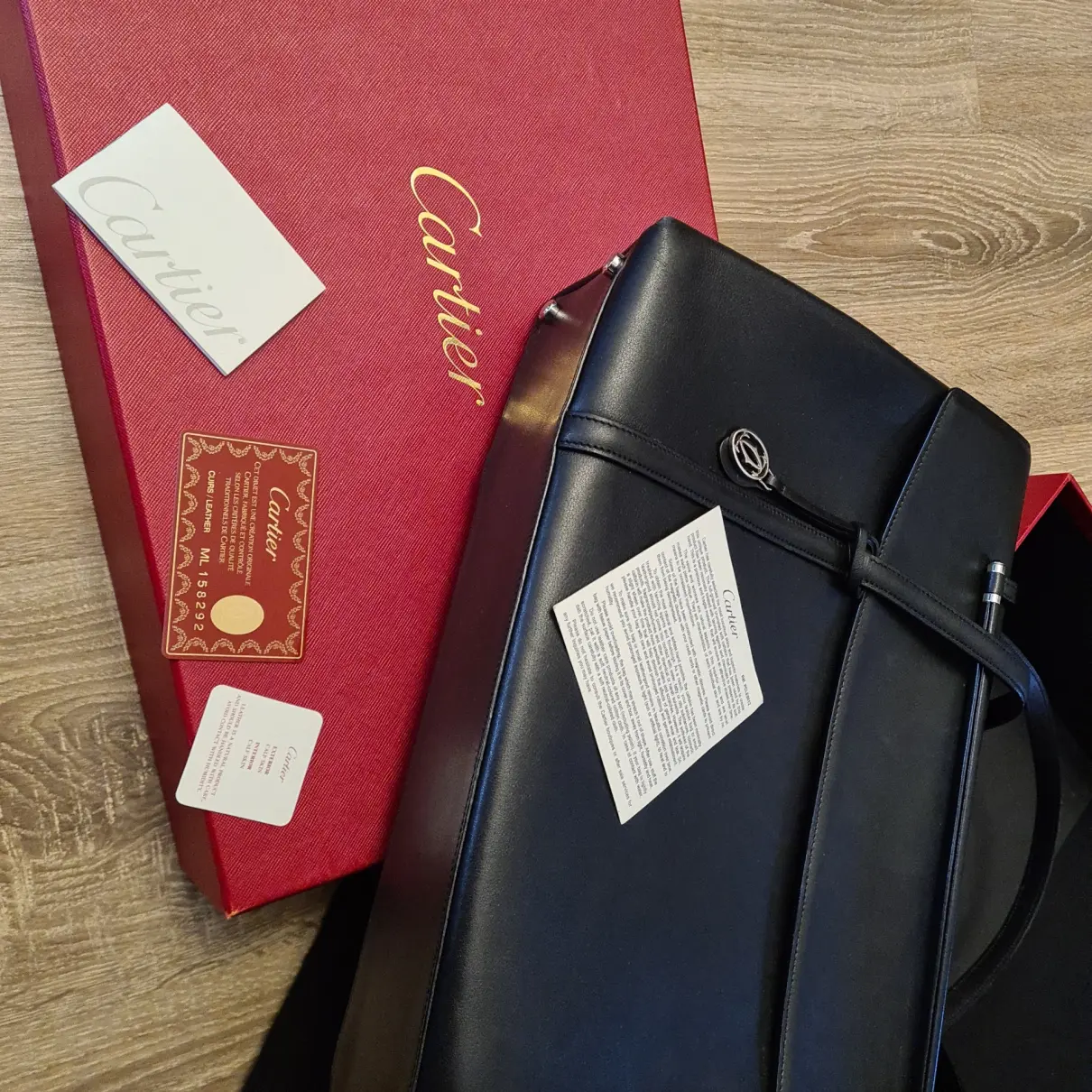Cabochon leather handbag Cartier - Vintage