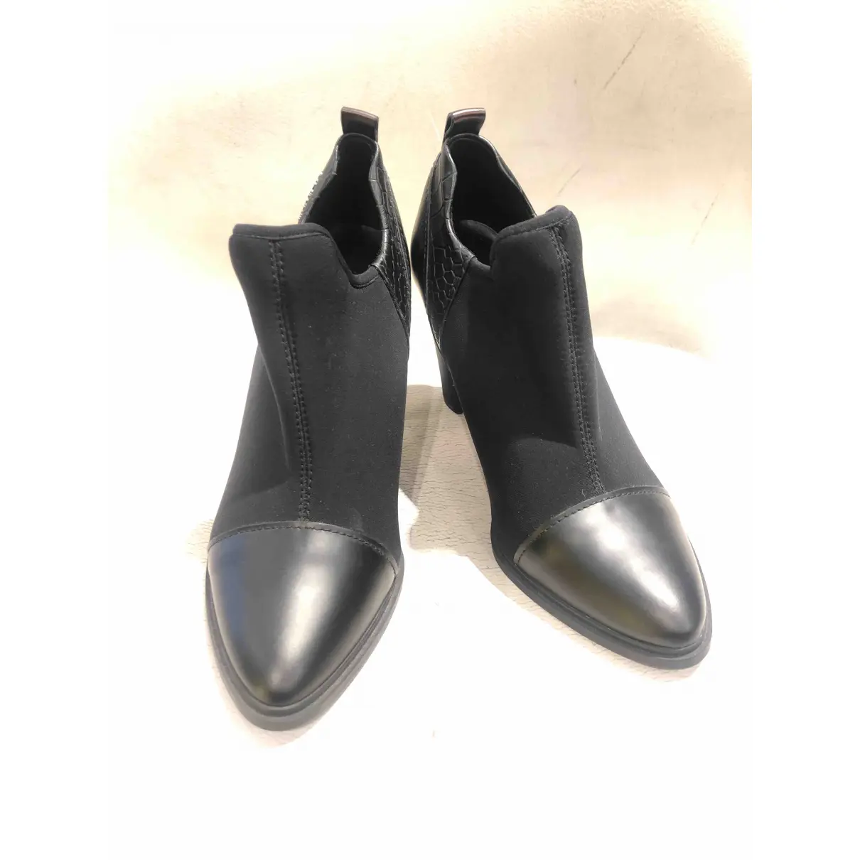Buy Calvin Klein Leather ankle boots online