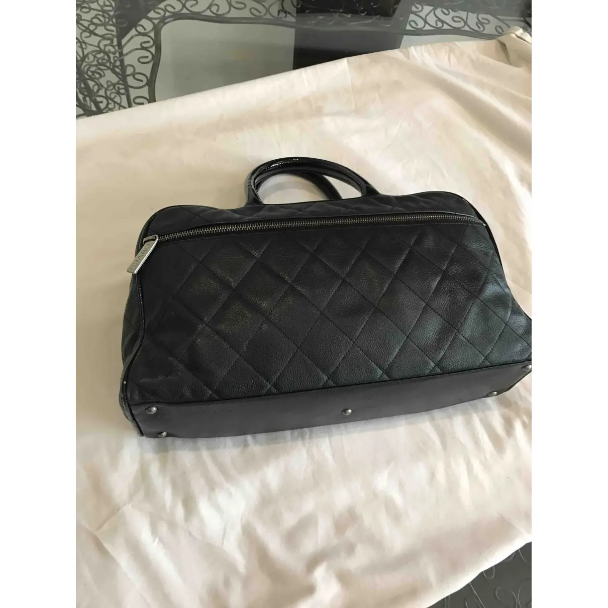 Chanel Cambon leather 24h bag for sale - Vintage