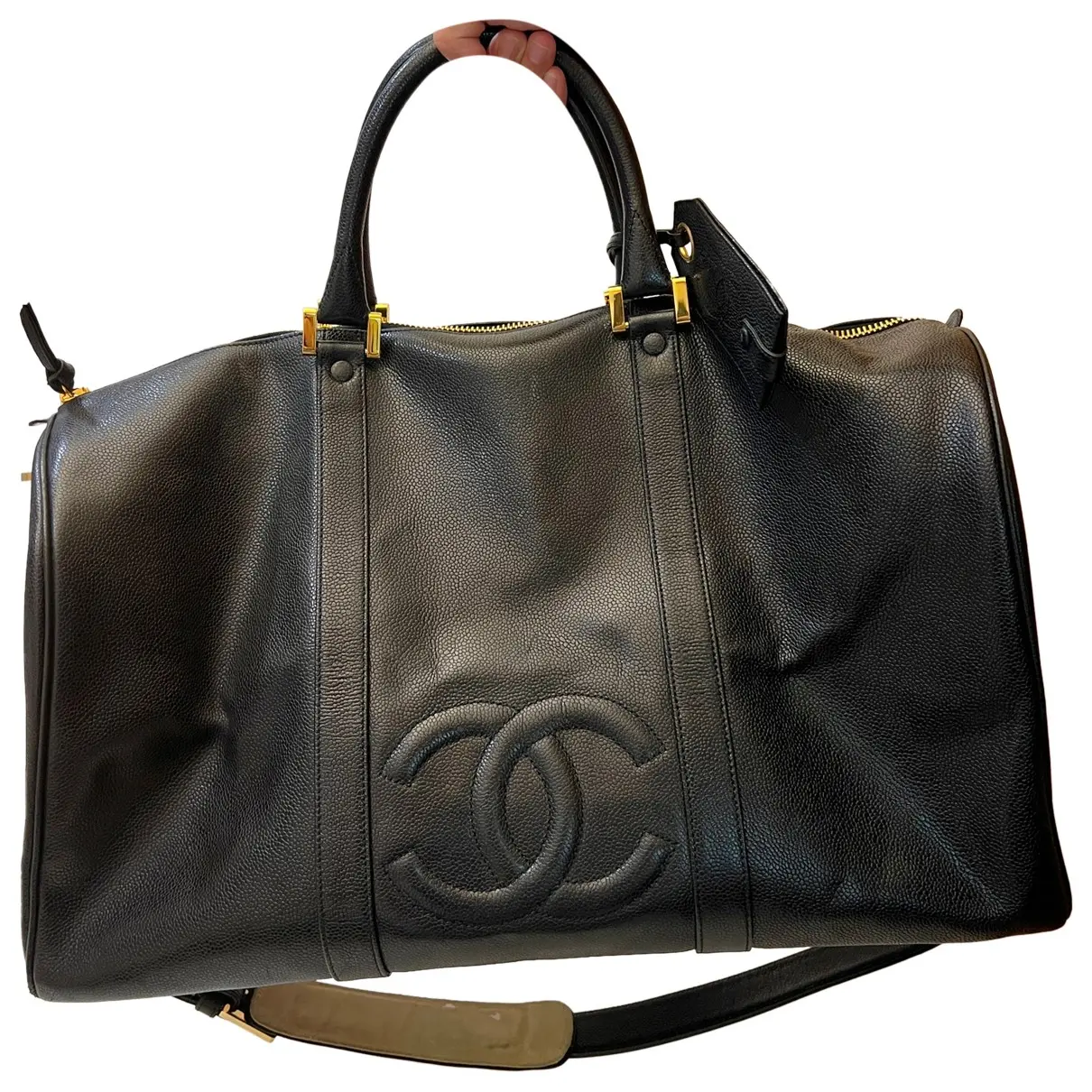 Cambon leather travel bag