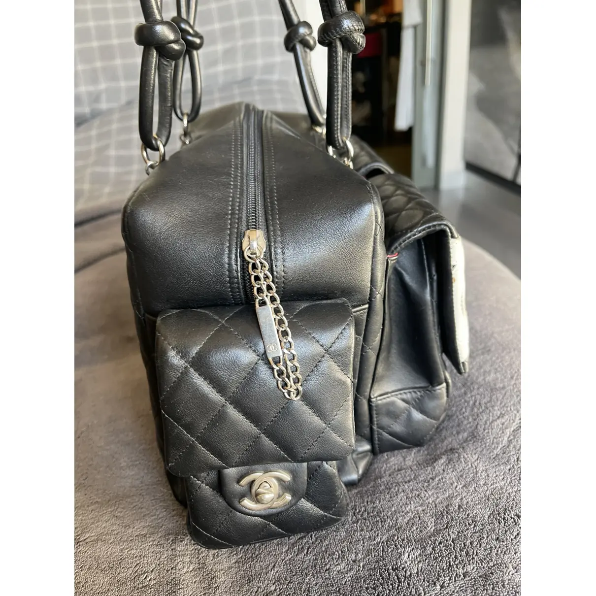 Cambon Reporter leather handbag Chanel