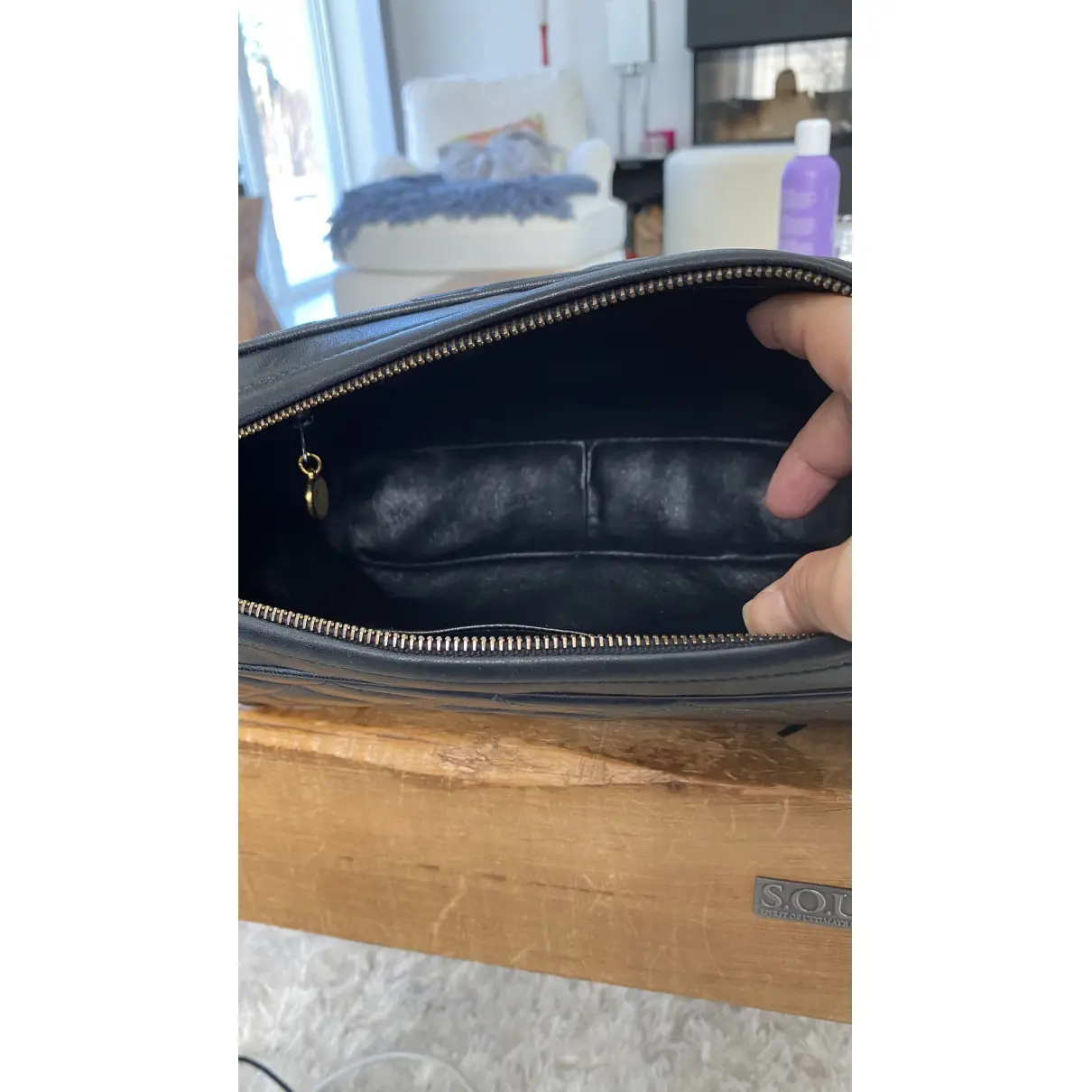 Camera leather crossbody bag Chanel