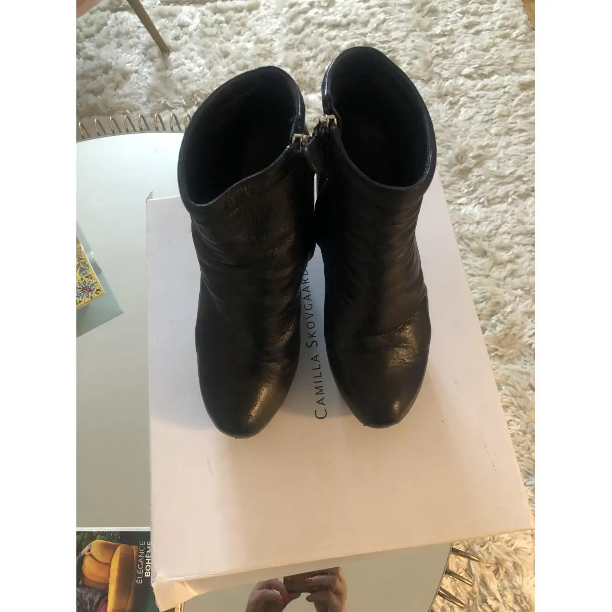 Leather ankle boots Camilla Skovgaard
