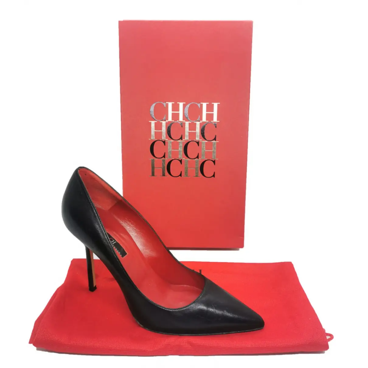 Leather heels Carolina Herrera