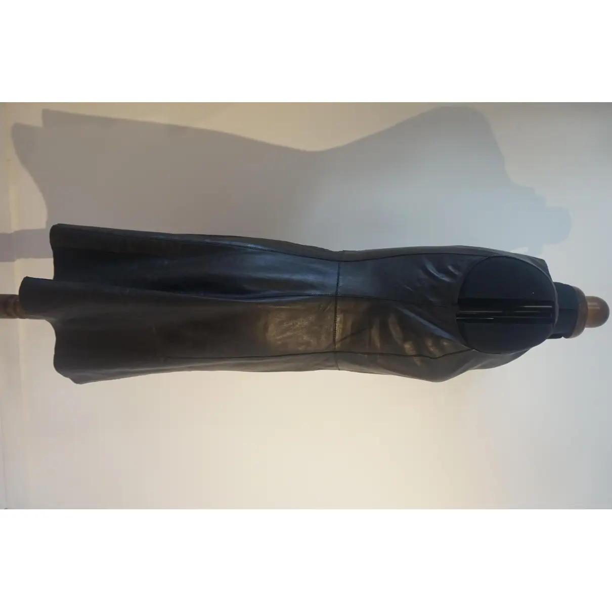 Leather mid-length dress CAROLL