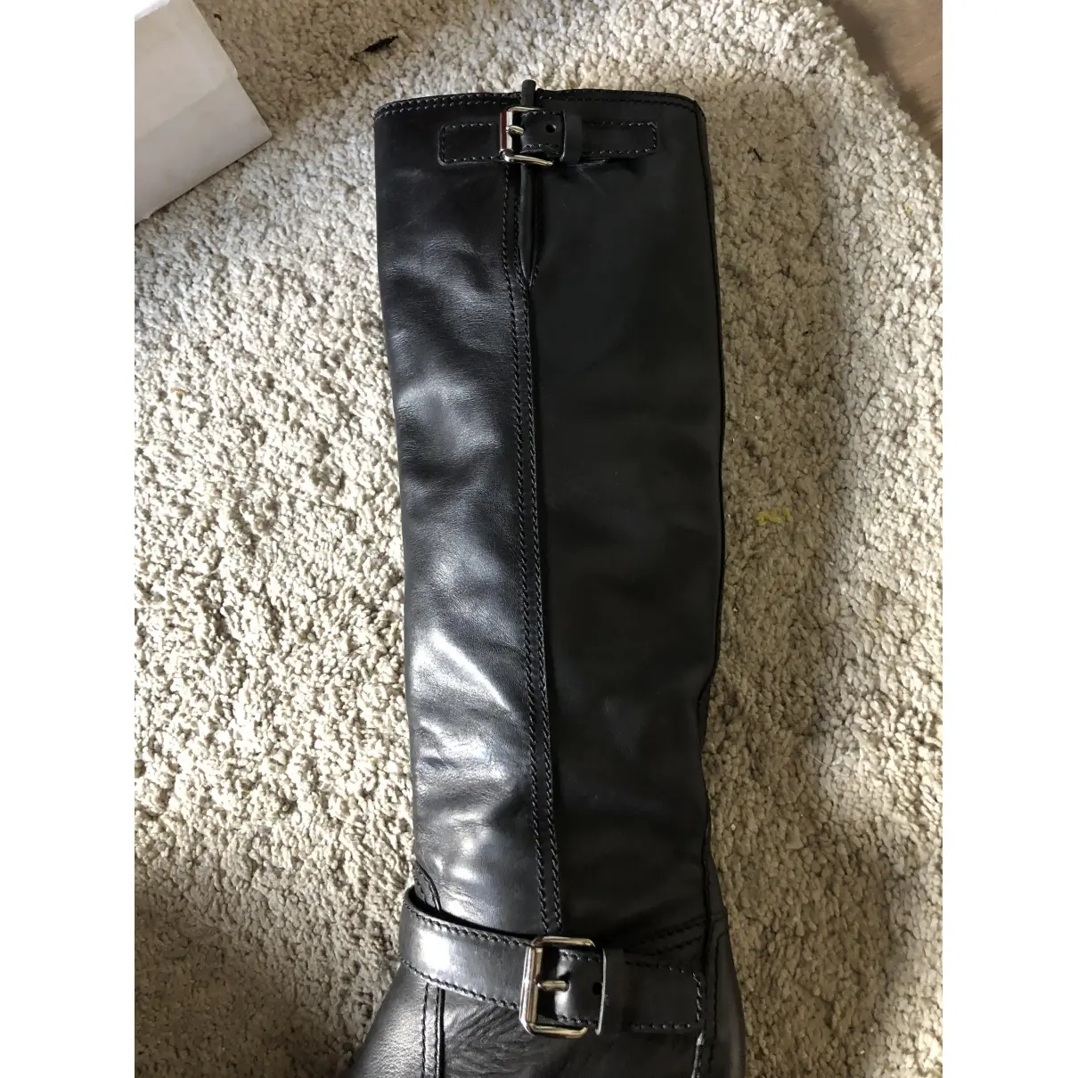 Leather biker boots Carshoe