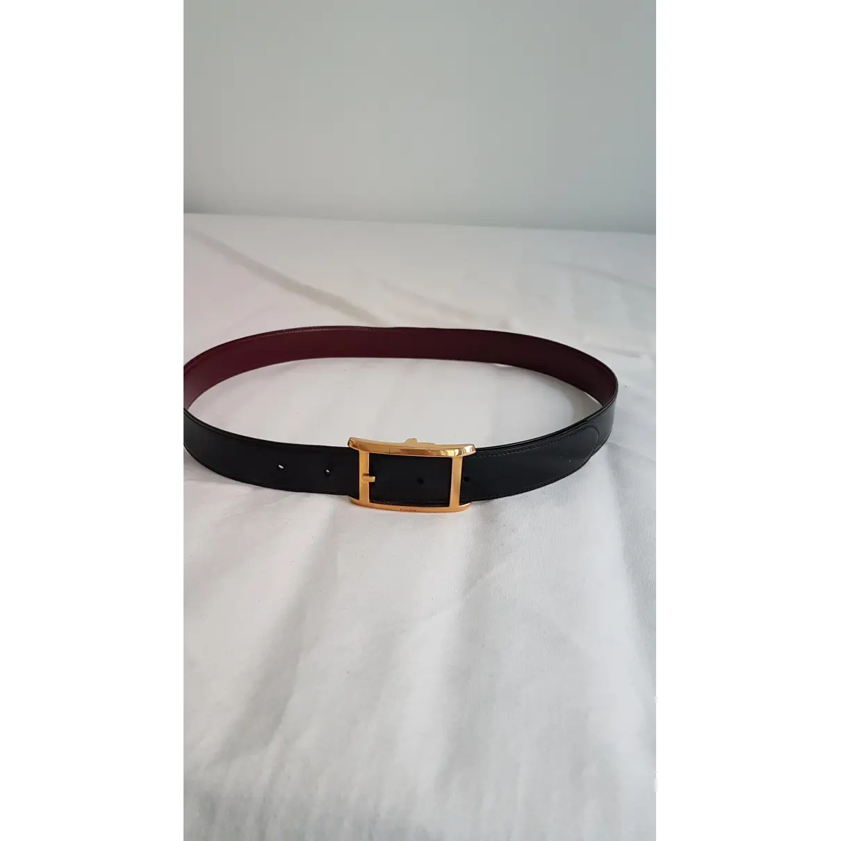 Leather belt Cartier