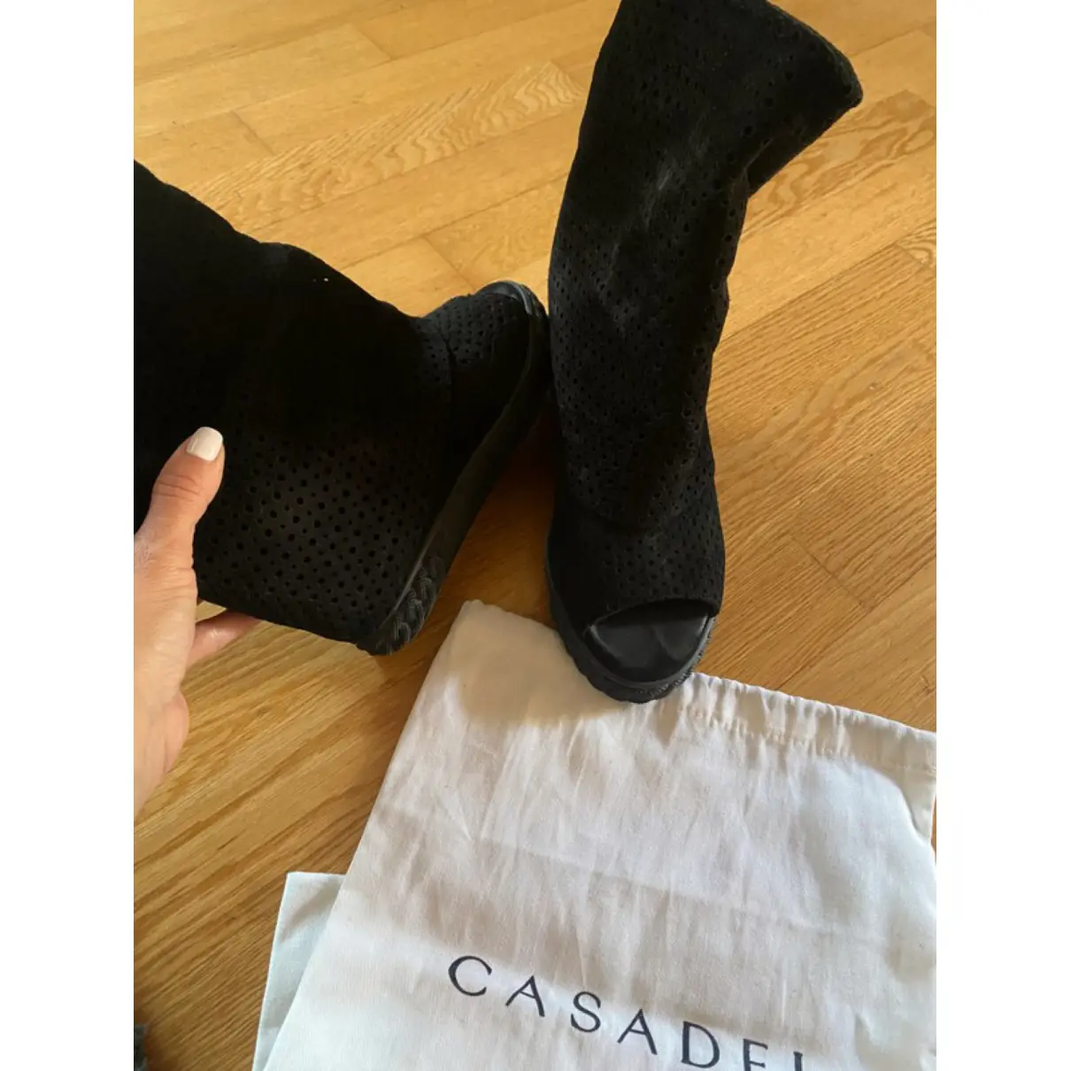 Buy Casadei Leather ankle boots online