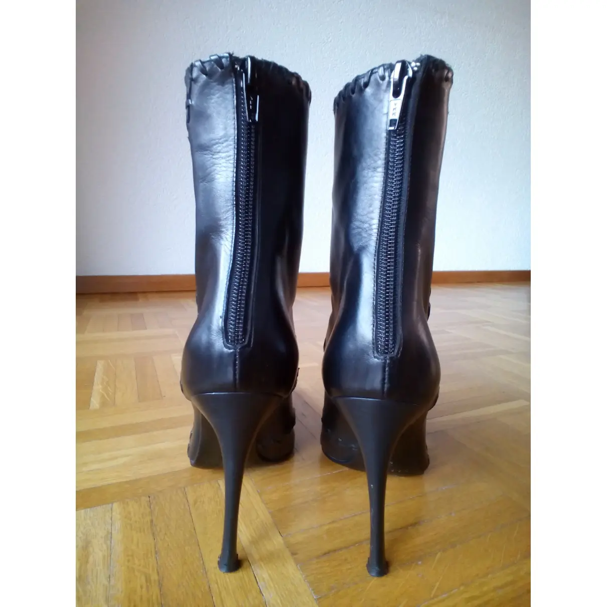 Buy Casadei Leather ankle boots online