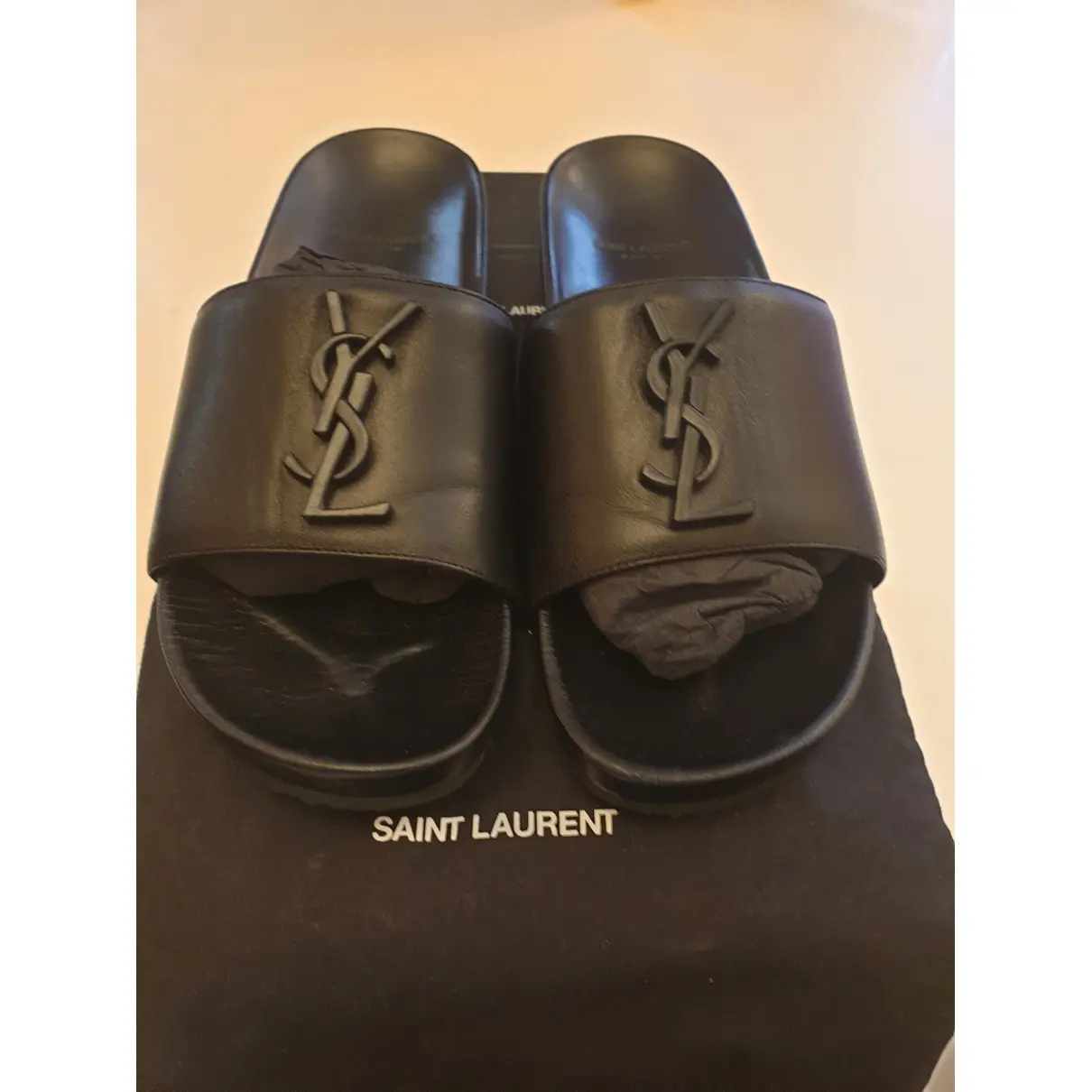 Cassandra leather mules Saint Laurent