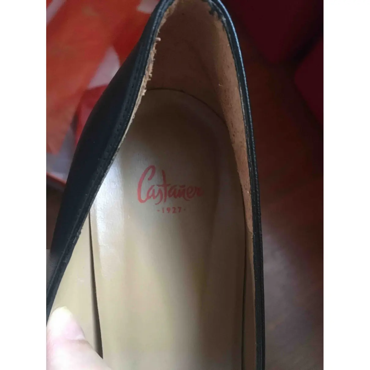 Leather heels Castaner