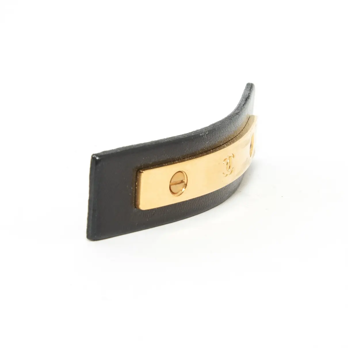 Chanel CC leather hair accessory for sale