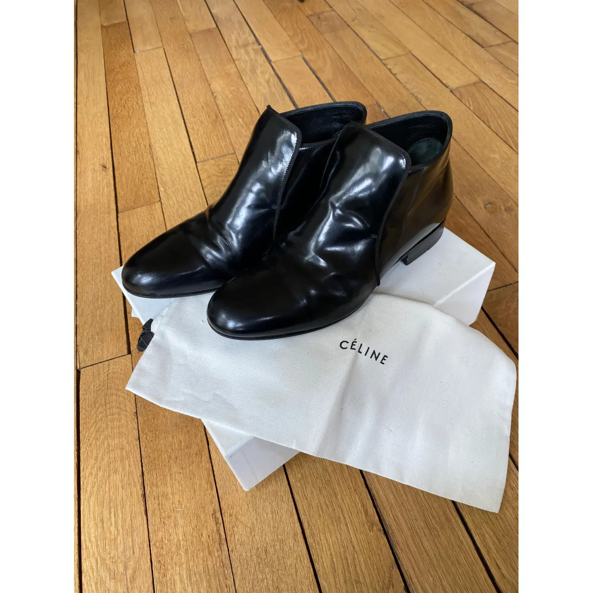 Buy Celine Leather ankle boots online