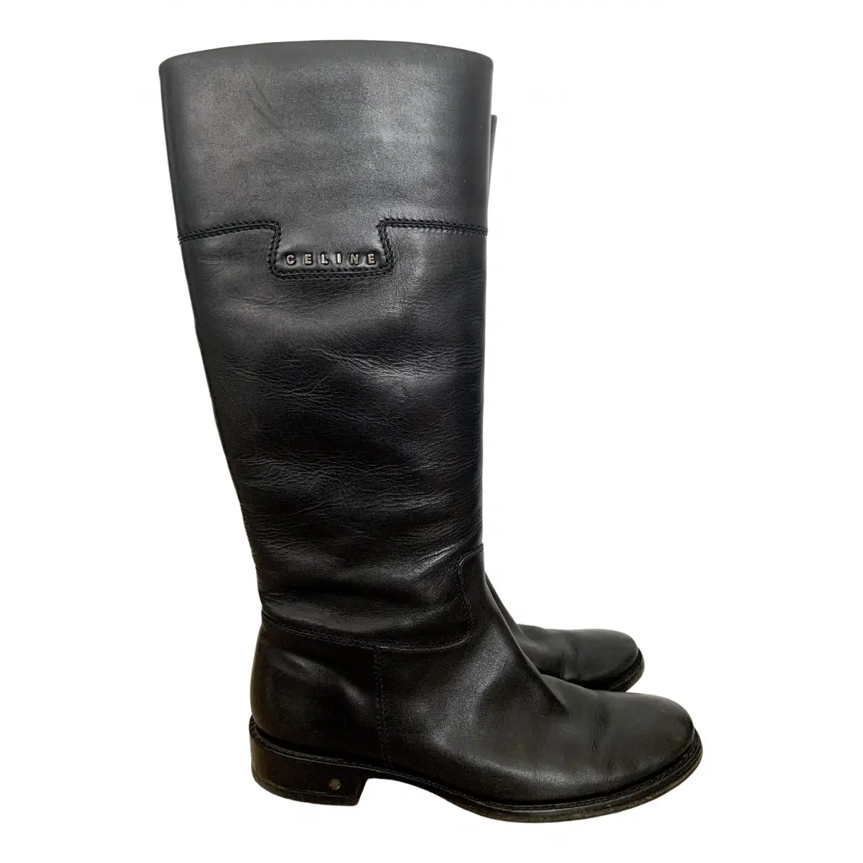 Leather riding boots Celine