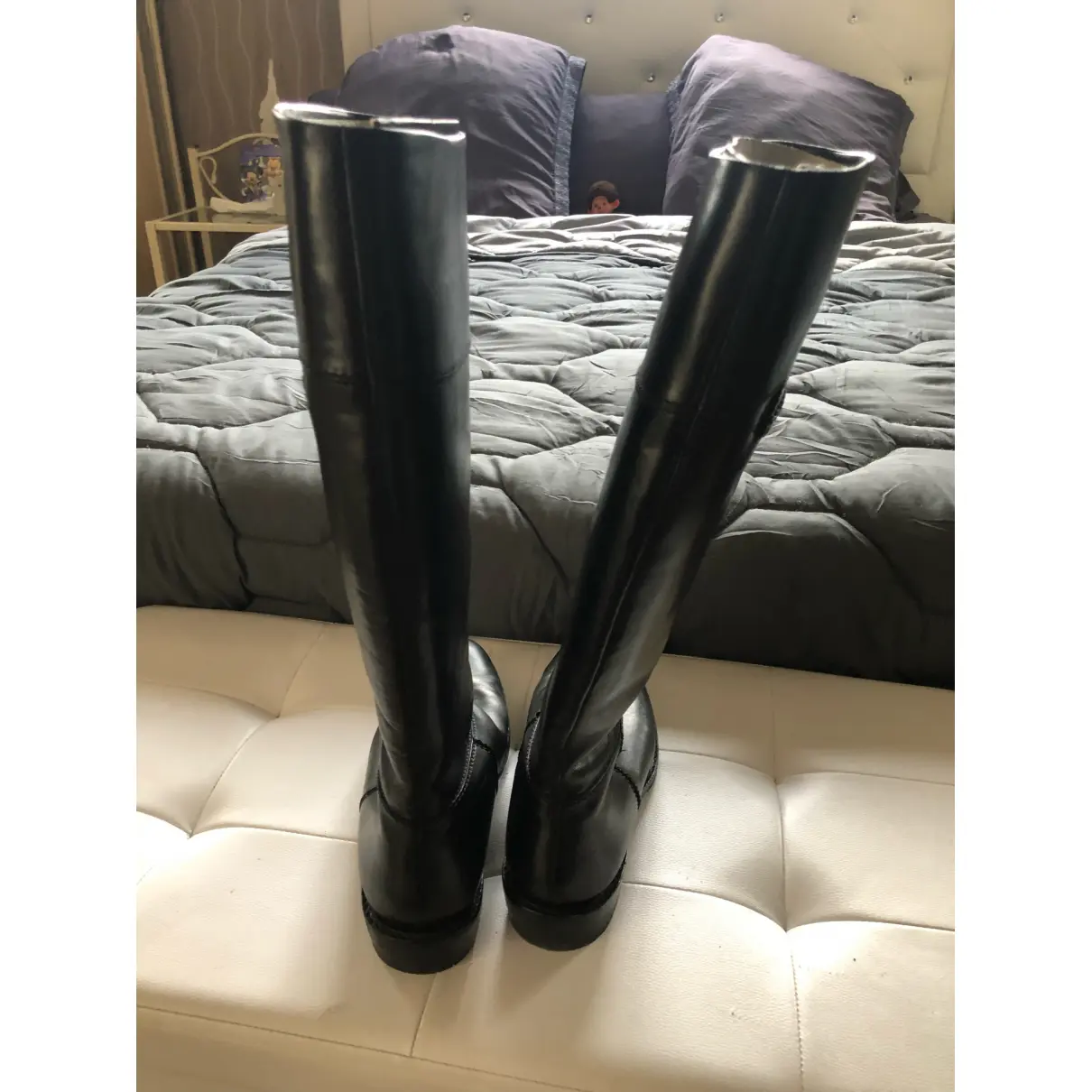 Buy Celine Leather riding boots online