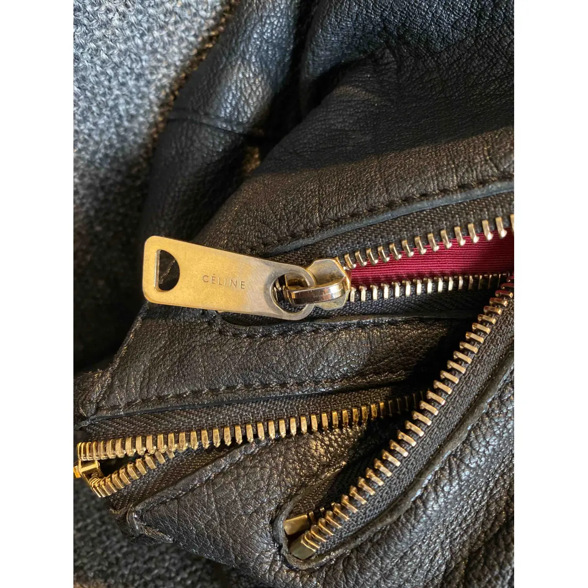 Leather handbag Celine