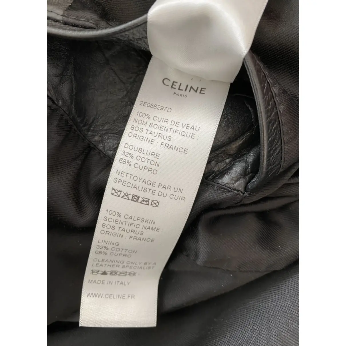 Leather jacket Celine - Vintage