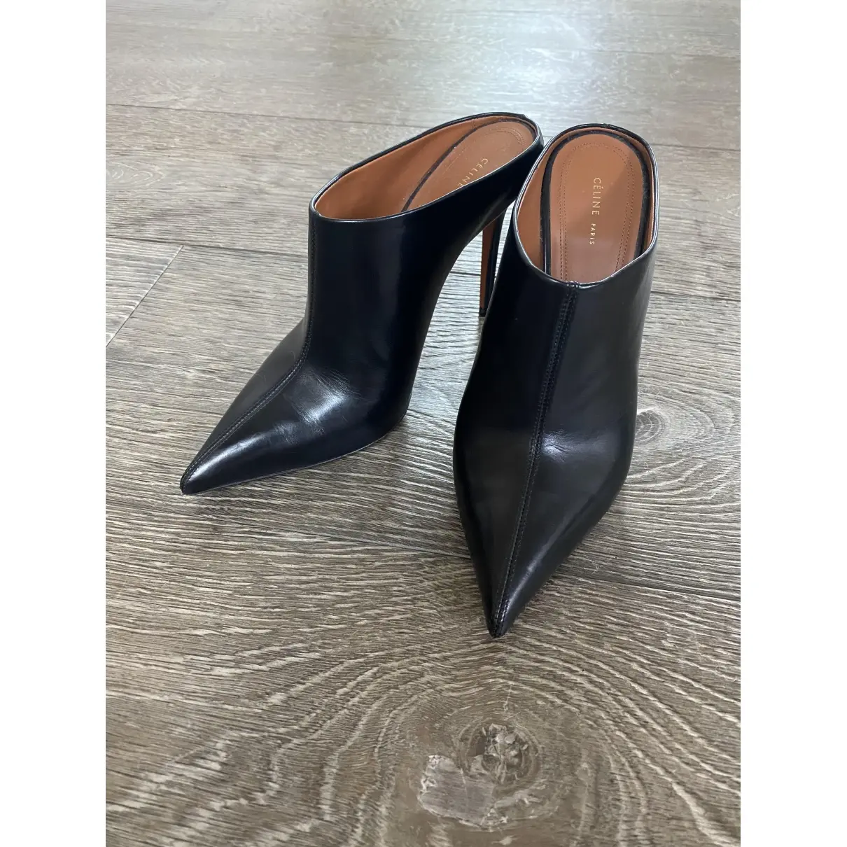 Buy Celine Leather mules & clogs online