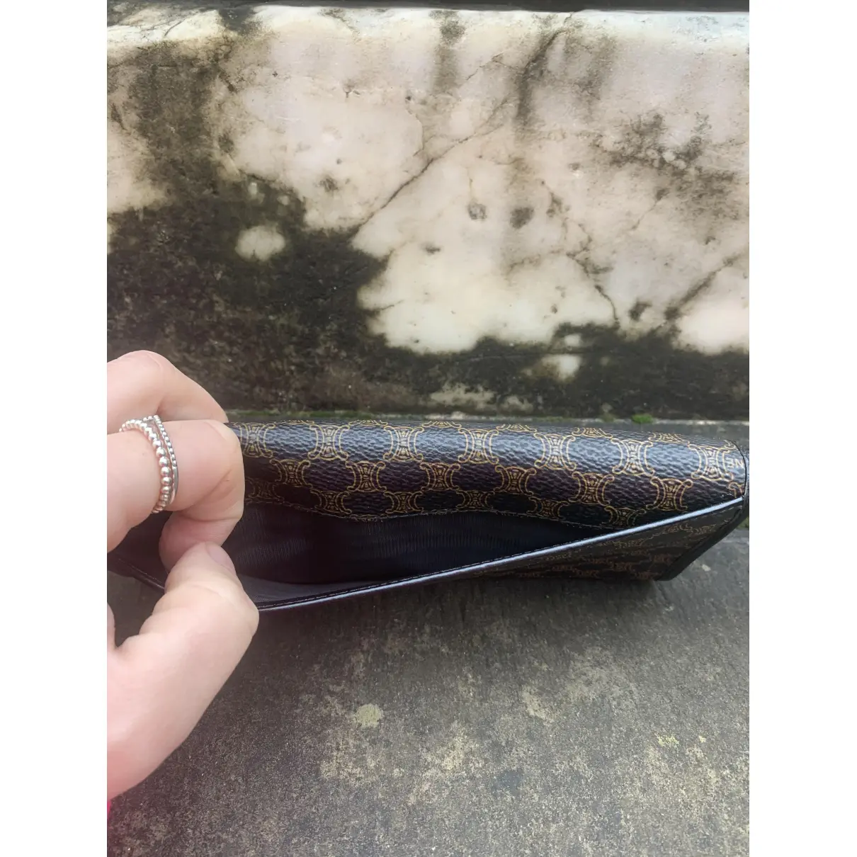 Leather wallet Celine - Vintage
