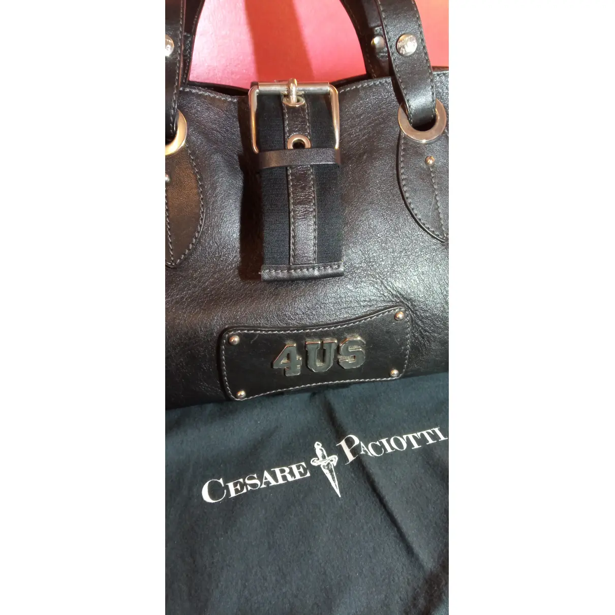 Leather handbag Cesare Paciotti