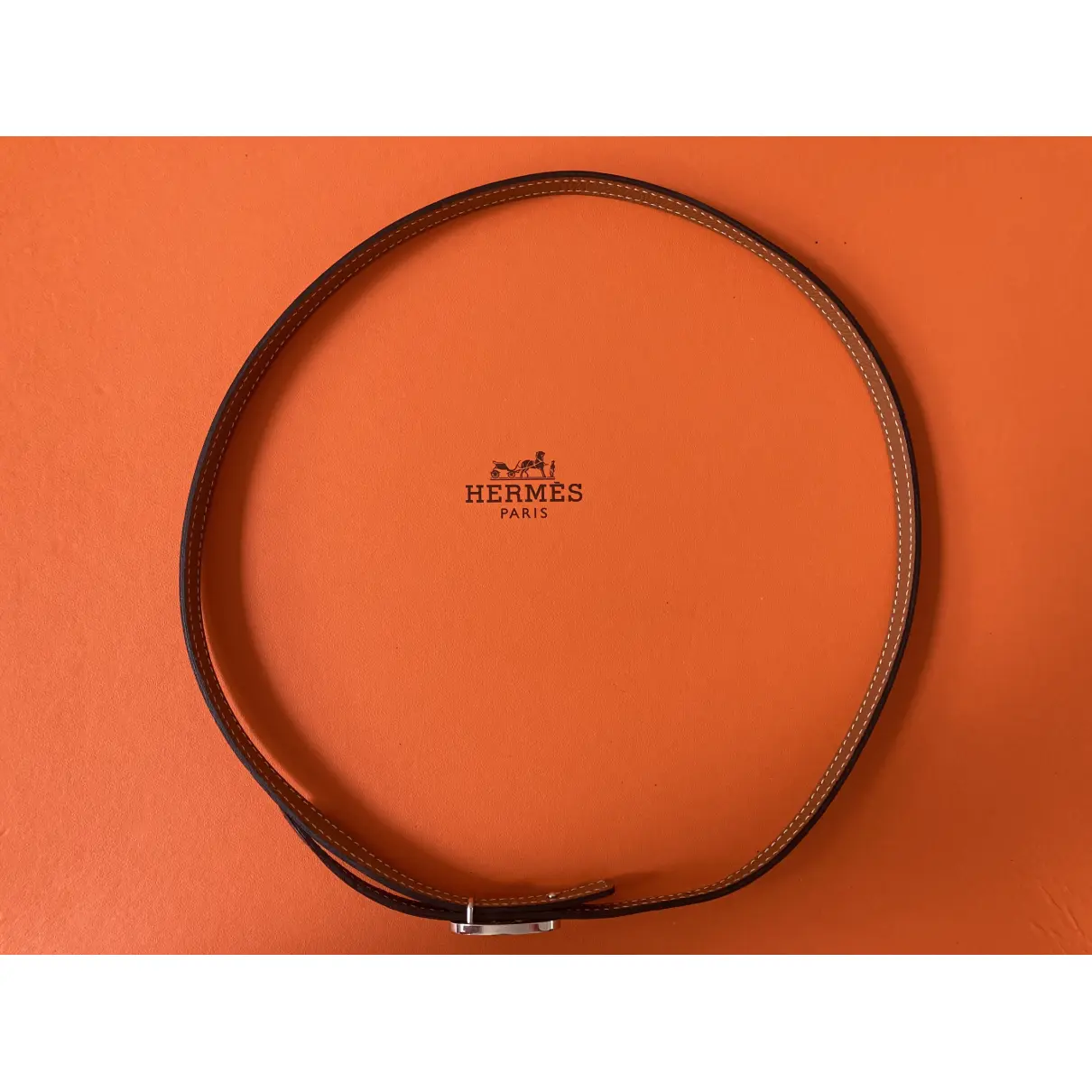 Buy Hermès Chaine d'Ancre leather belt online
