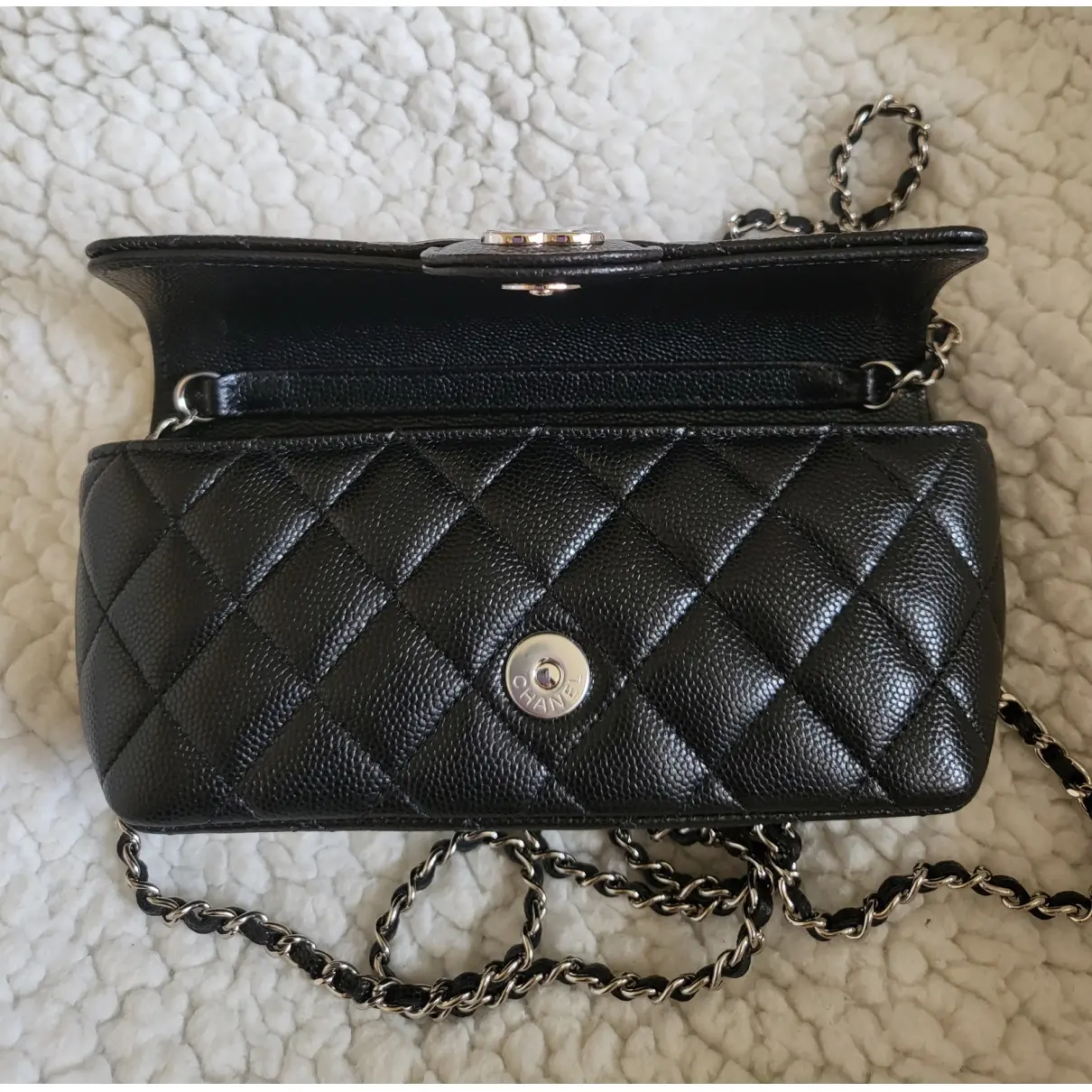 Leather clutch bag Chanel