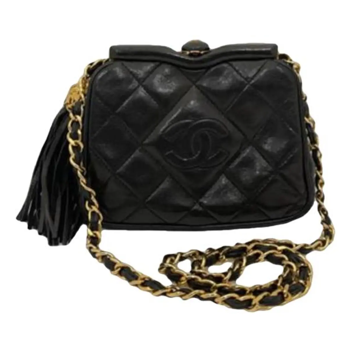 Leather clutch bag Chanel - Vintage