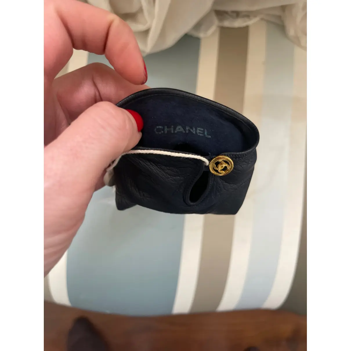 Leather gloves Chanel - Vintage