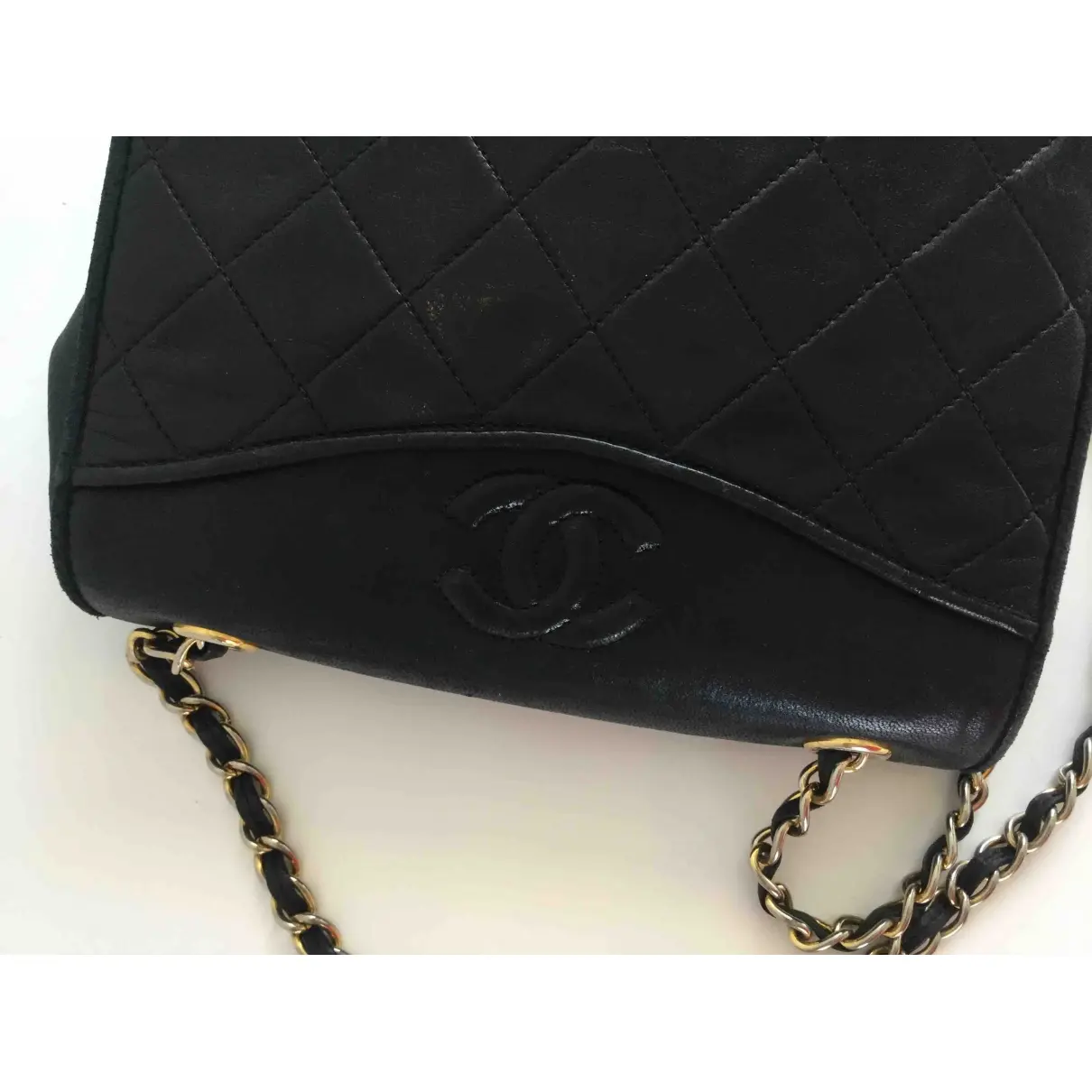 Leather crossbody bag Chanel - Vintage