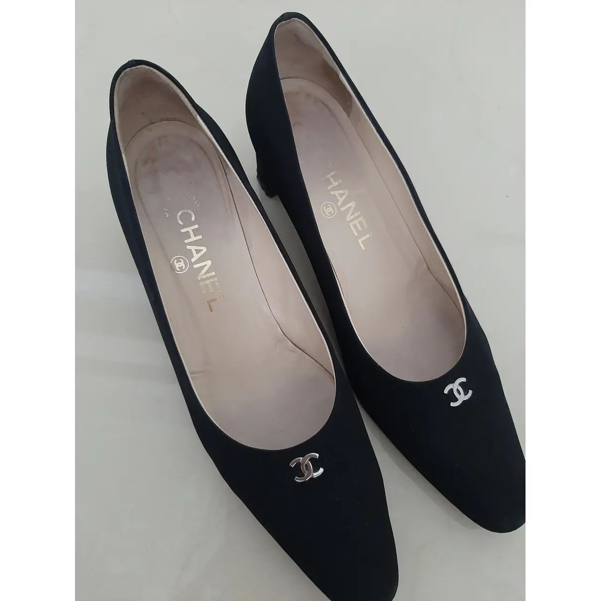 Leather heels Chanel - Vintage