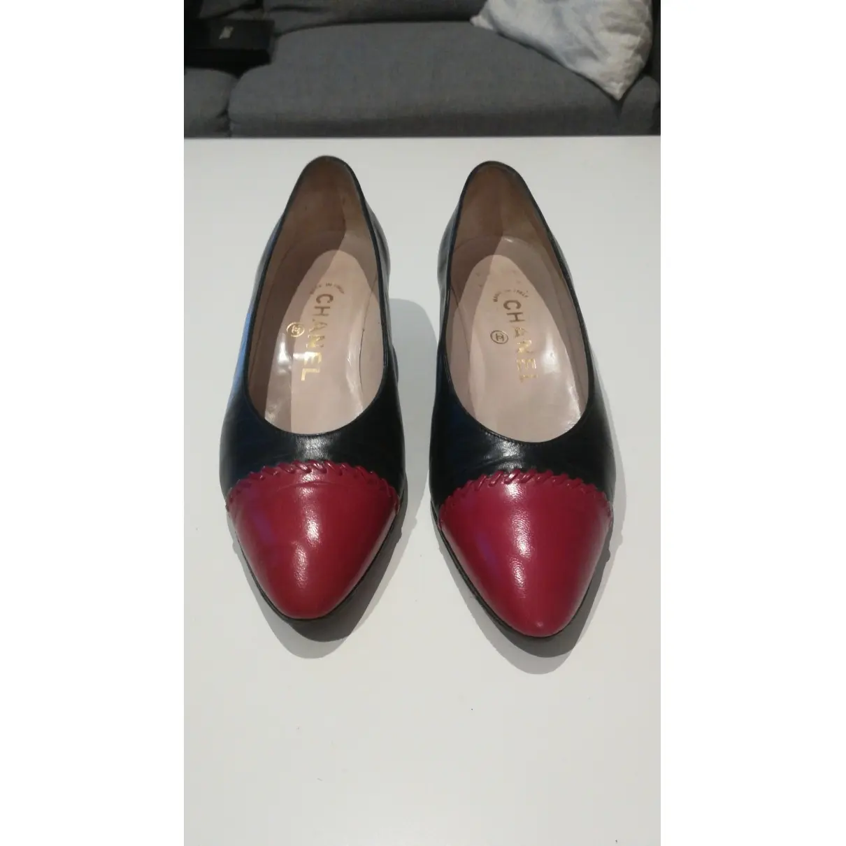Chanel Leather heels for sale - Vintage
