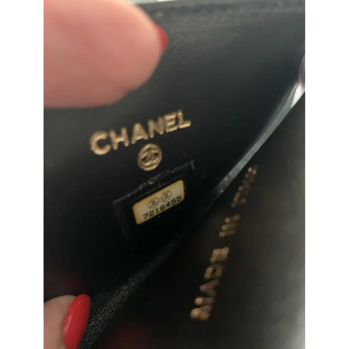 Leather clutch Chanel - Vintage