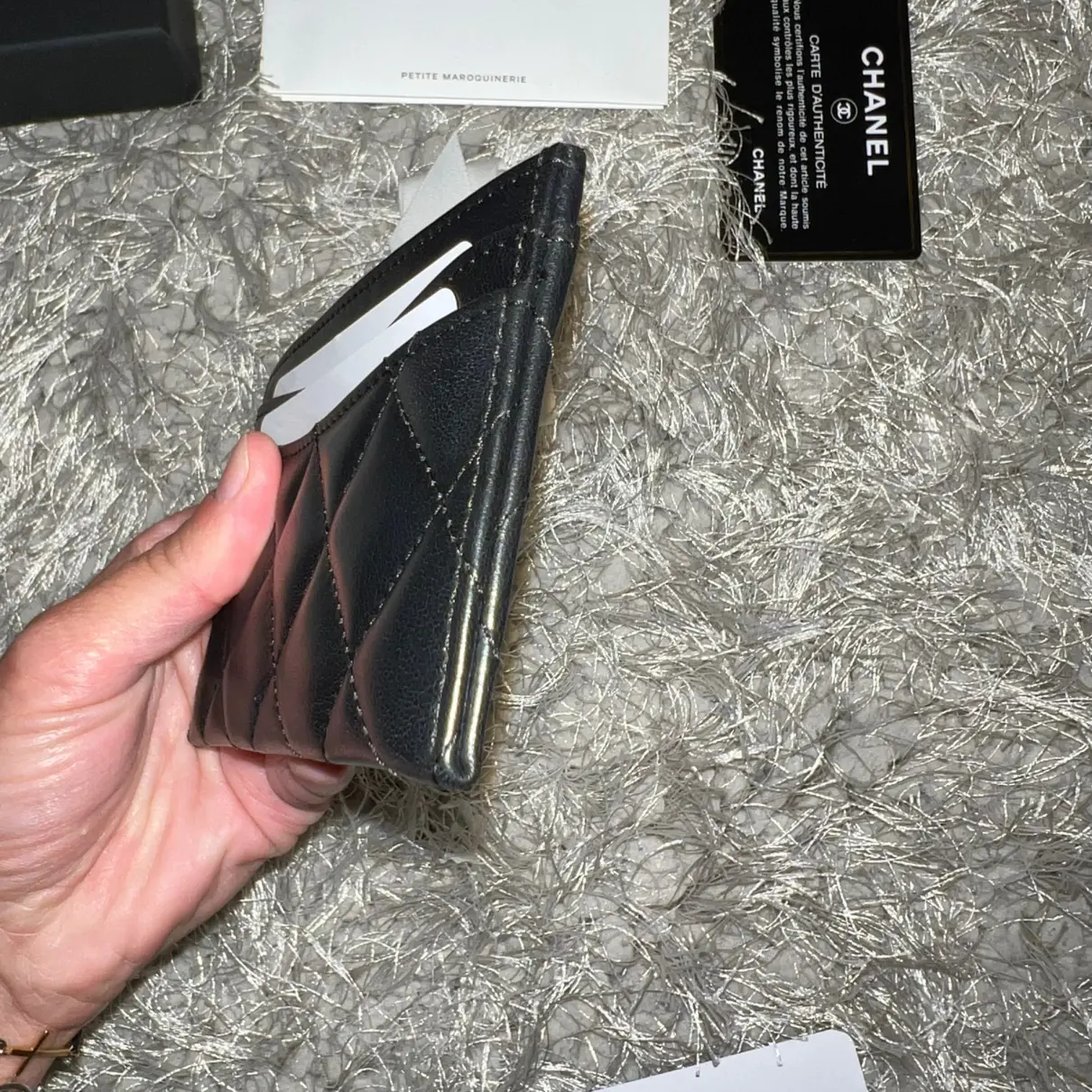 Leather card wallet Chanel