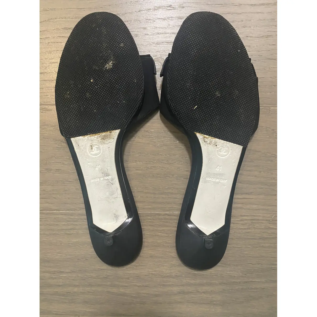 Leather sandals Chanel - Vintage