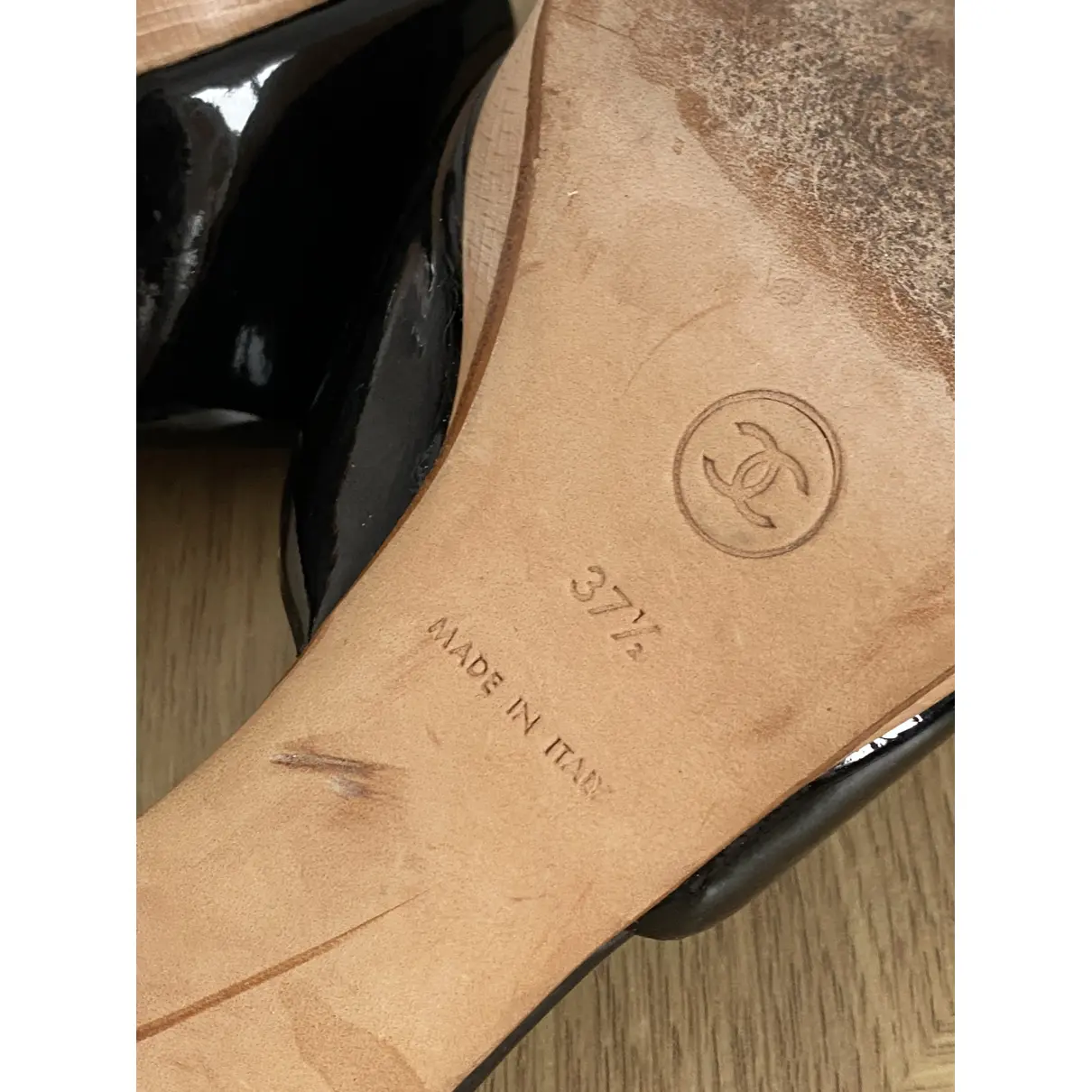 Leather mules Chanel - Vintage