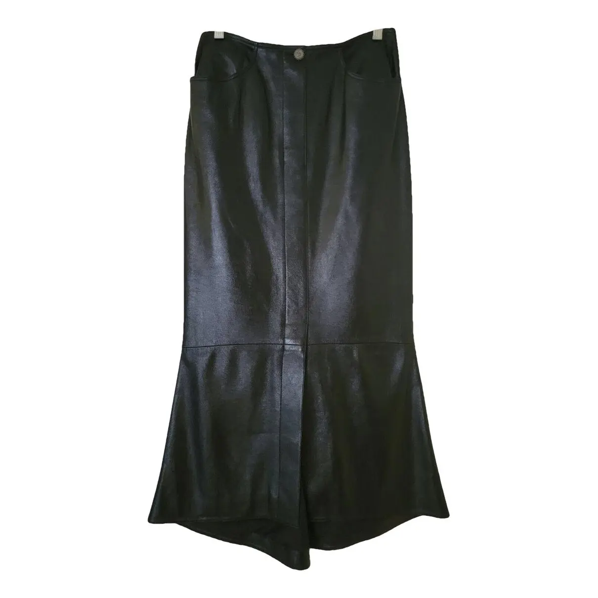 Leather maxi skirt Chanel - Vintage