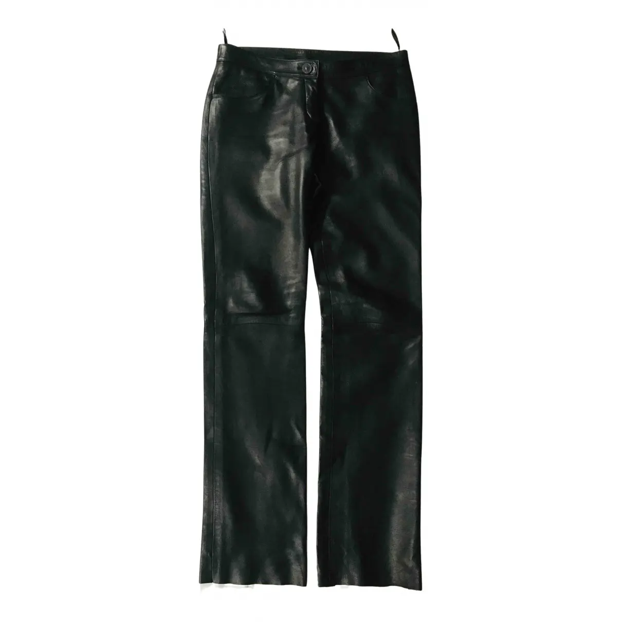 Leather straight pants Chanel - Vintage