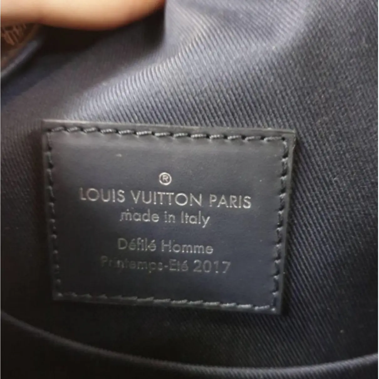 Chapman Brothers Lion Messenger leather satchel Louis Vuitton