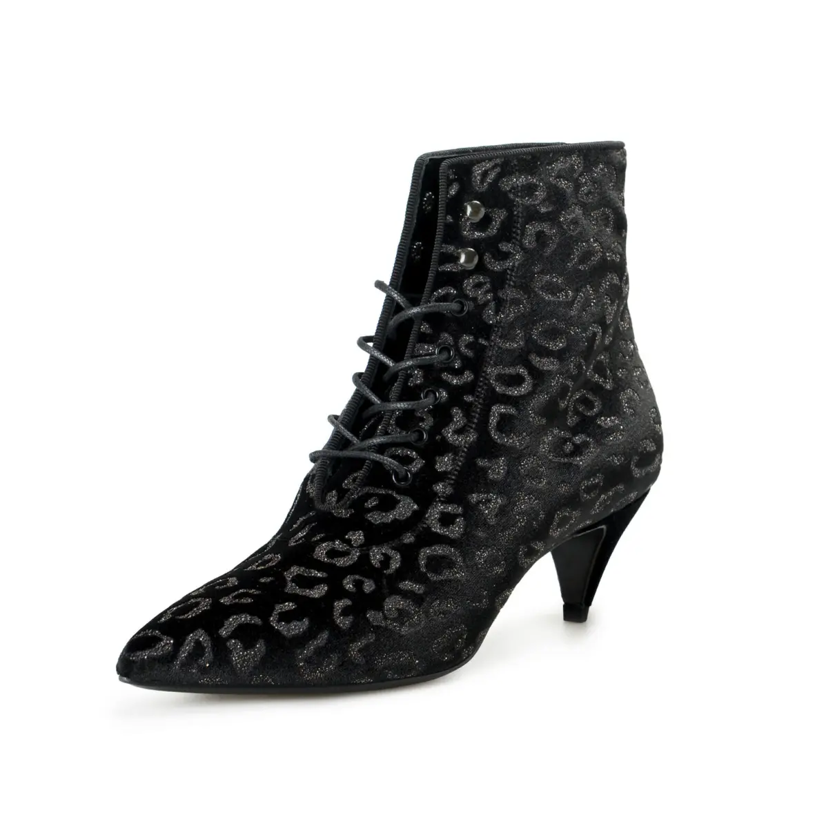 Charlotte leather lace up boots Saint Laurent