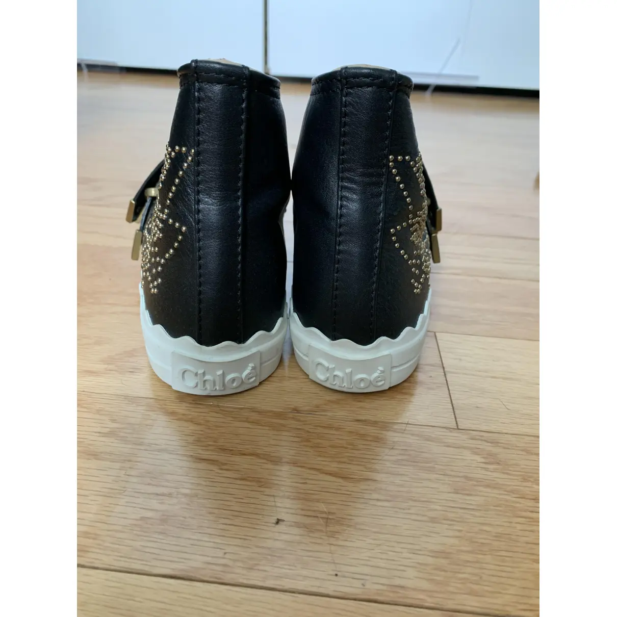 Leather trainers Chloé