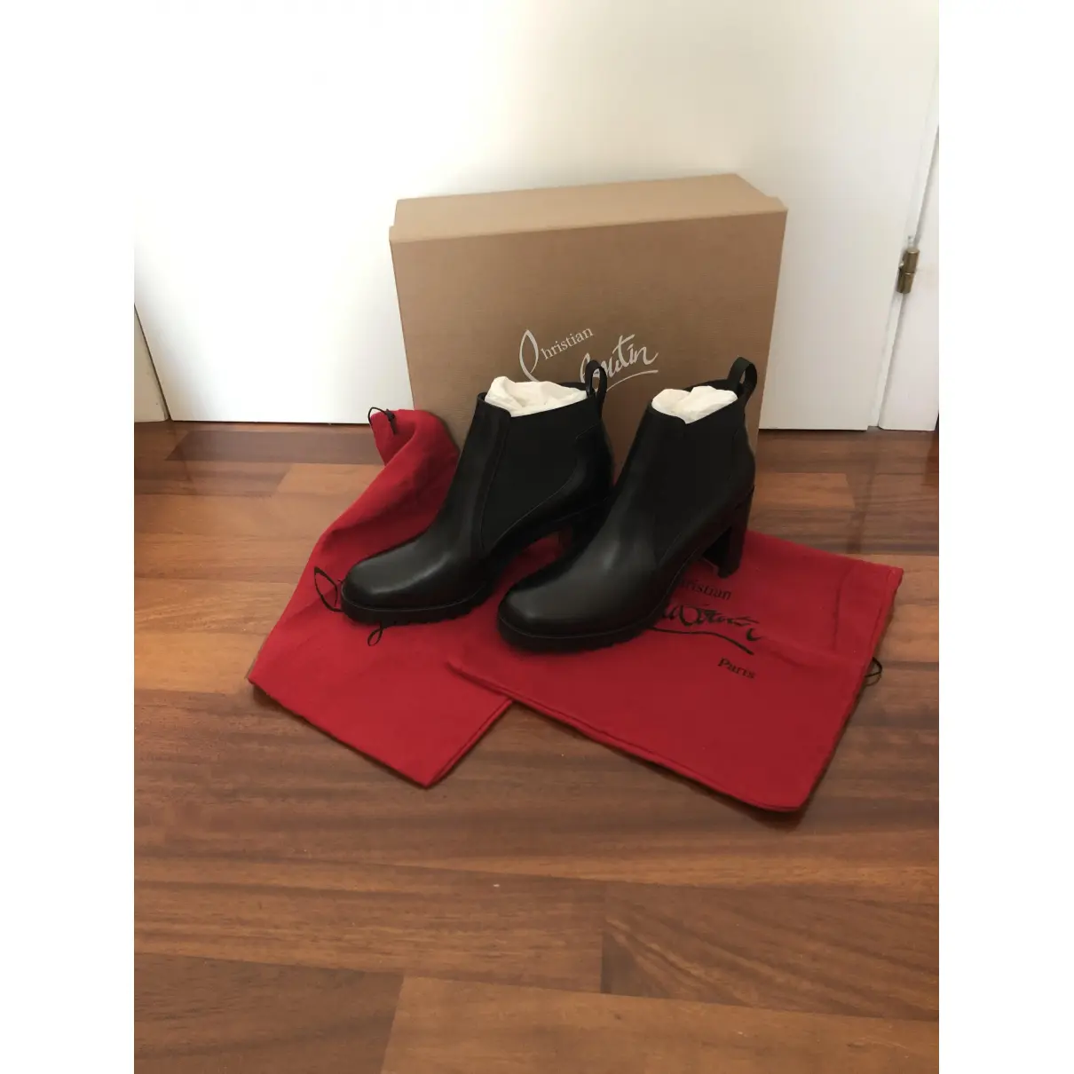Buy Christian Louboutin Leather ankle boots online