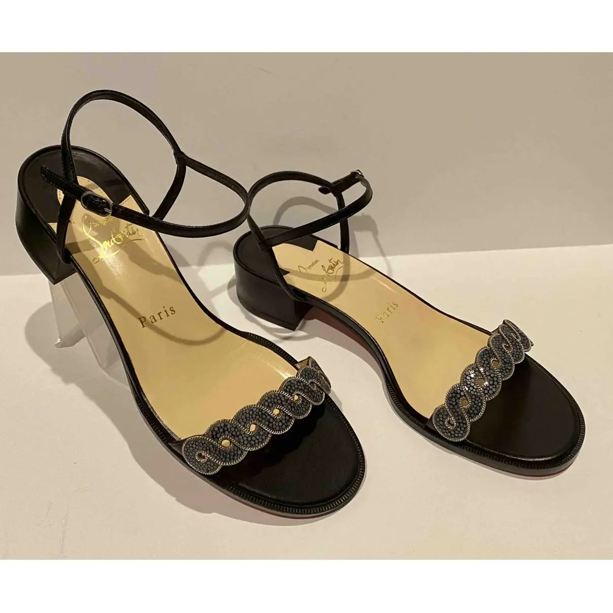 Buy Christian Louboutin Leather sandal online