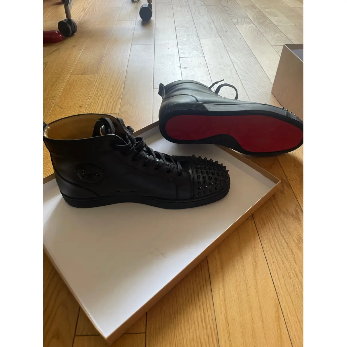 Buy Christian Louboutin Leather high trainers online