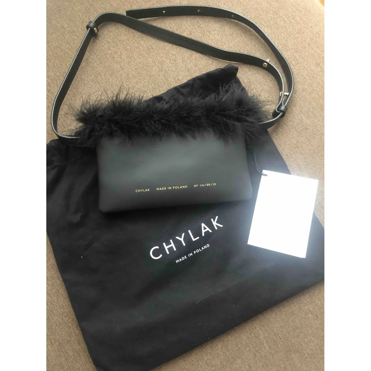 Leather crossbody bag Chylak