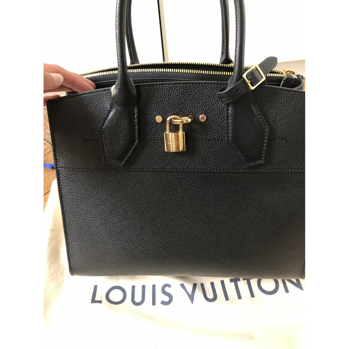 Buy Louis Vuitton City Steamer leather handbag online