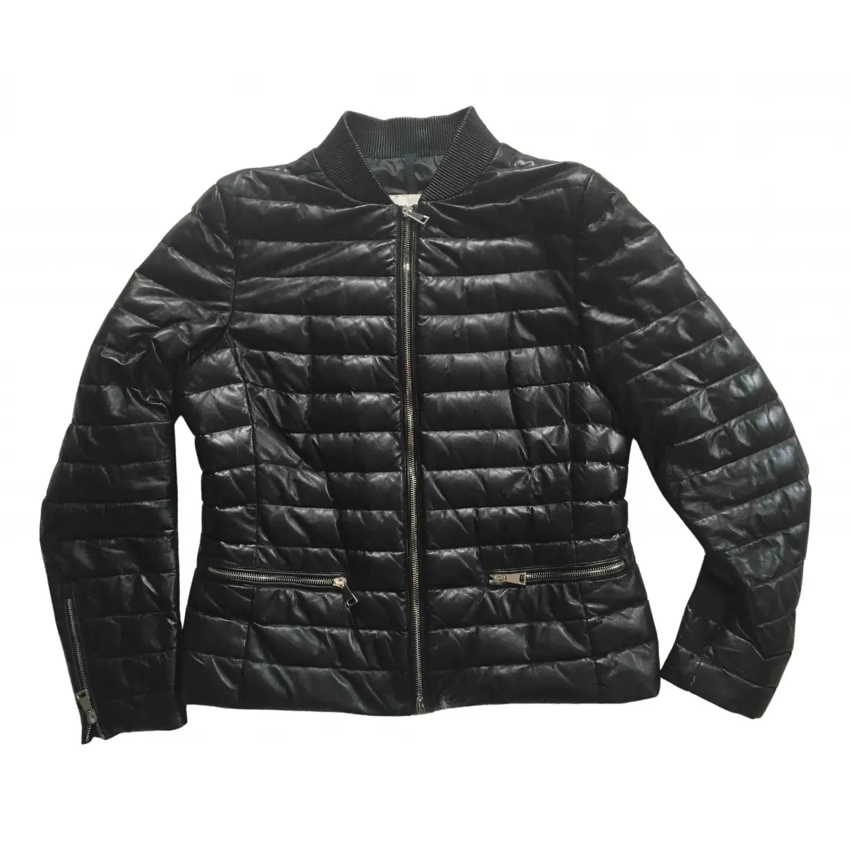 Classic leather puffer Moncler