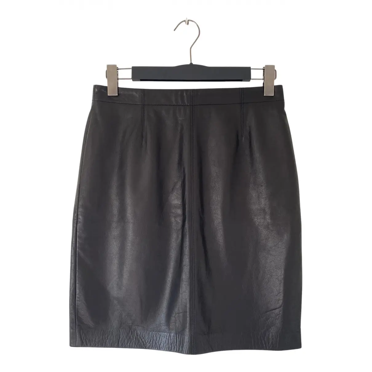 Leather mid-length skirt Claudia Strater
