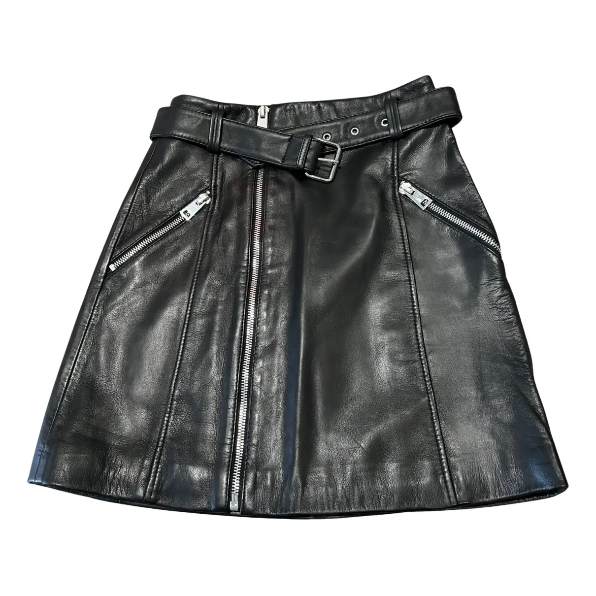 Leather mini skirt Claudie Pierlot