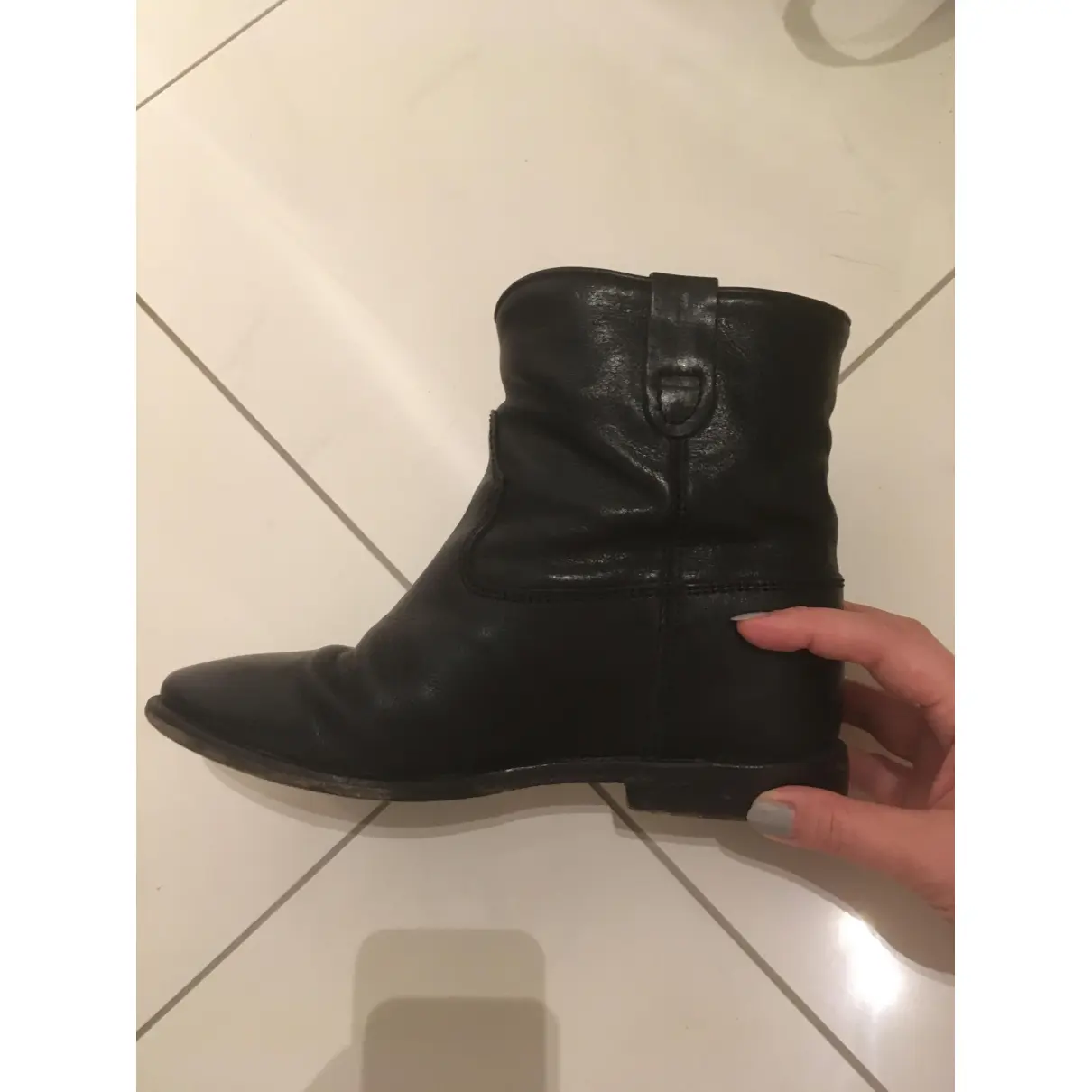 Cluster leather ankle boots Isabel Marant