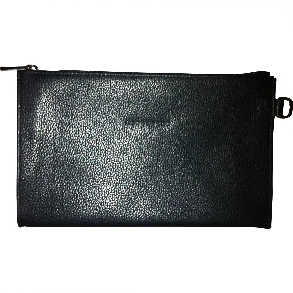 Black Leather Clutch bag Longchamp